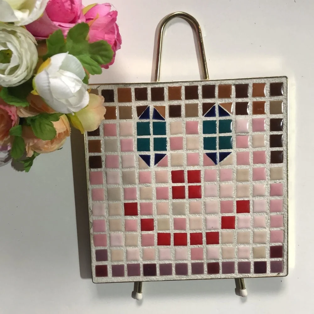 Clown Trivet Decor Clown Decor Clown Trivet Handmade Clown Kitchen Art 70s
